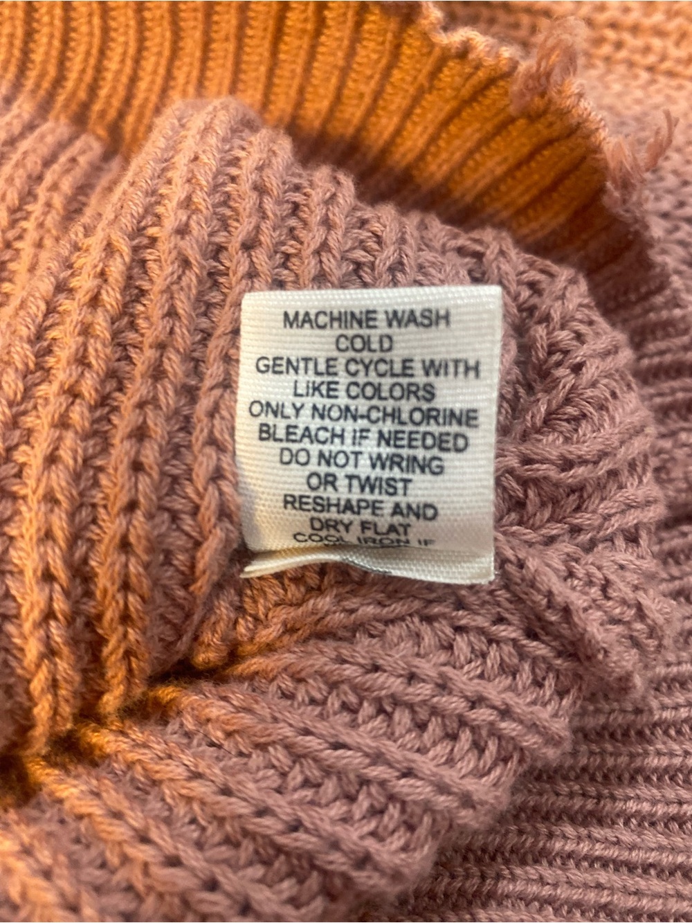 moon & madison Pink Distressed Knit Button Cardigan - Picture 6 of 6